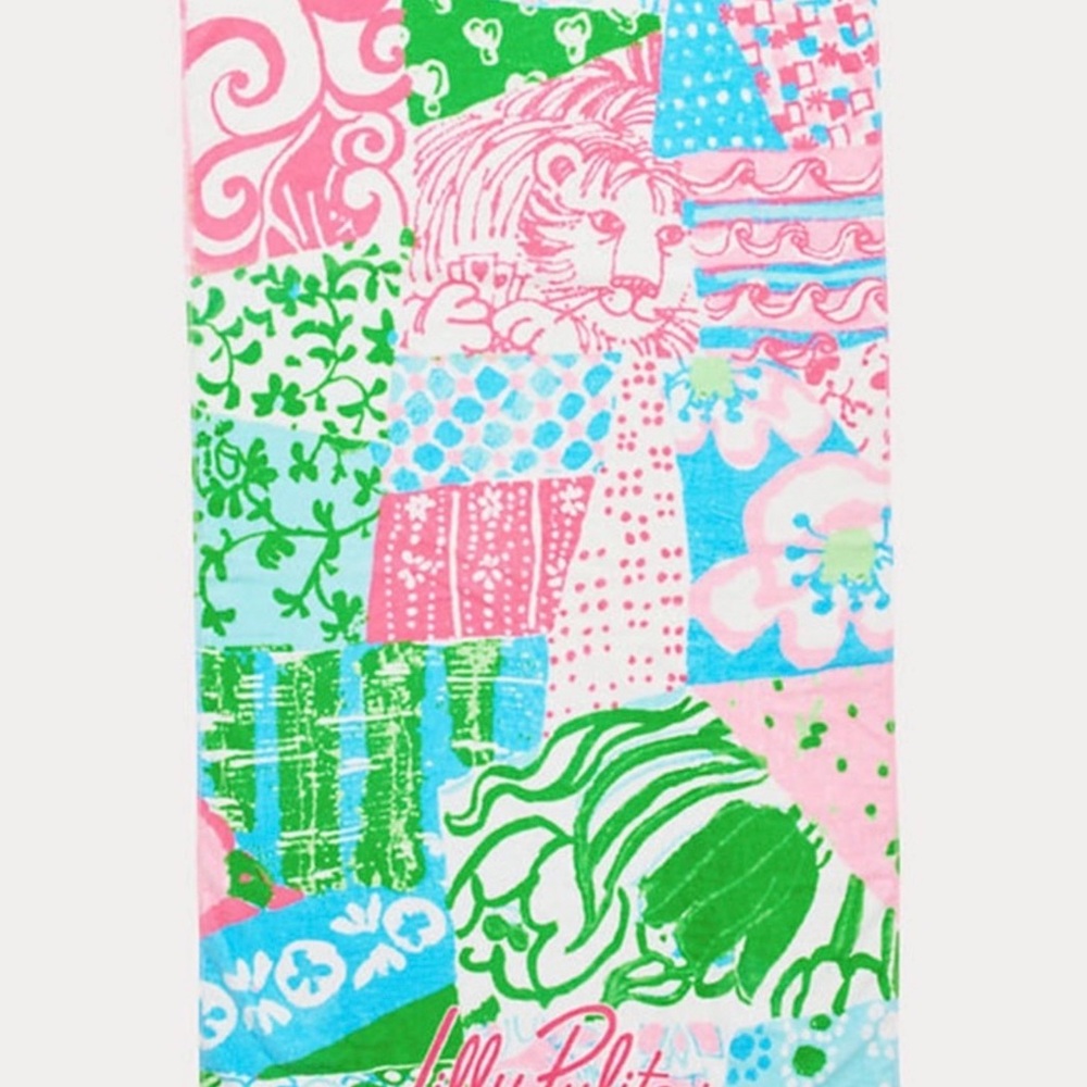 Lilly Pulitzer Beach Towel in Multi Crazy Quilt